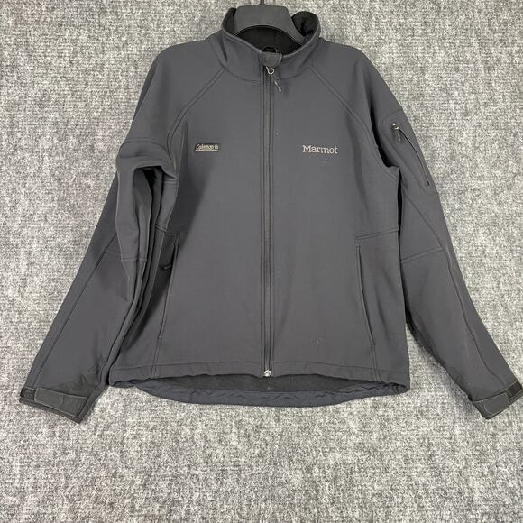 Marmot Jacket Mens‎ L Black Gravity Softshell Water Resistant Performance Tech - Picture 1 of 8